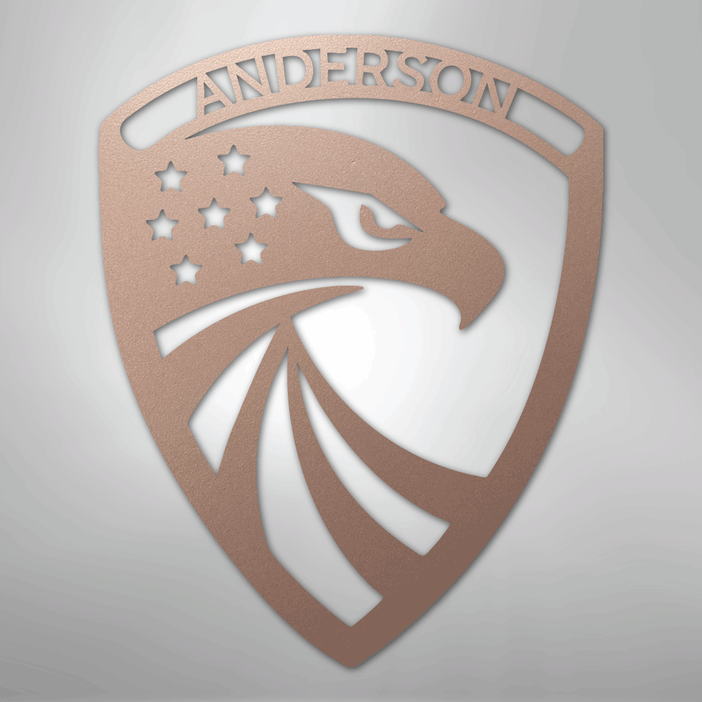 Modern Eagle Personalized Steel Metal Sign Wall ArtCustomly Gifts