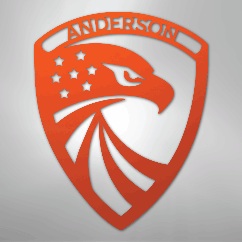 Modern Eagle Personalized Steel Metal Sign Wall ArtCustomly Gifts