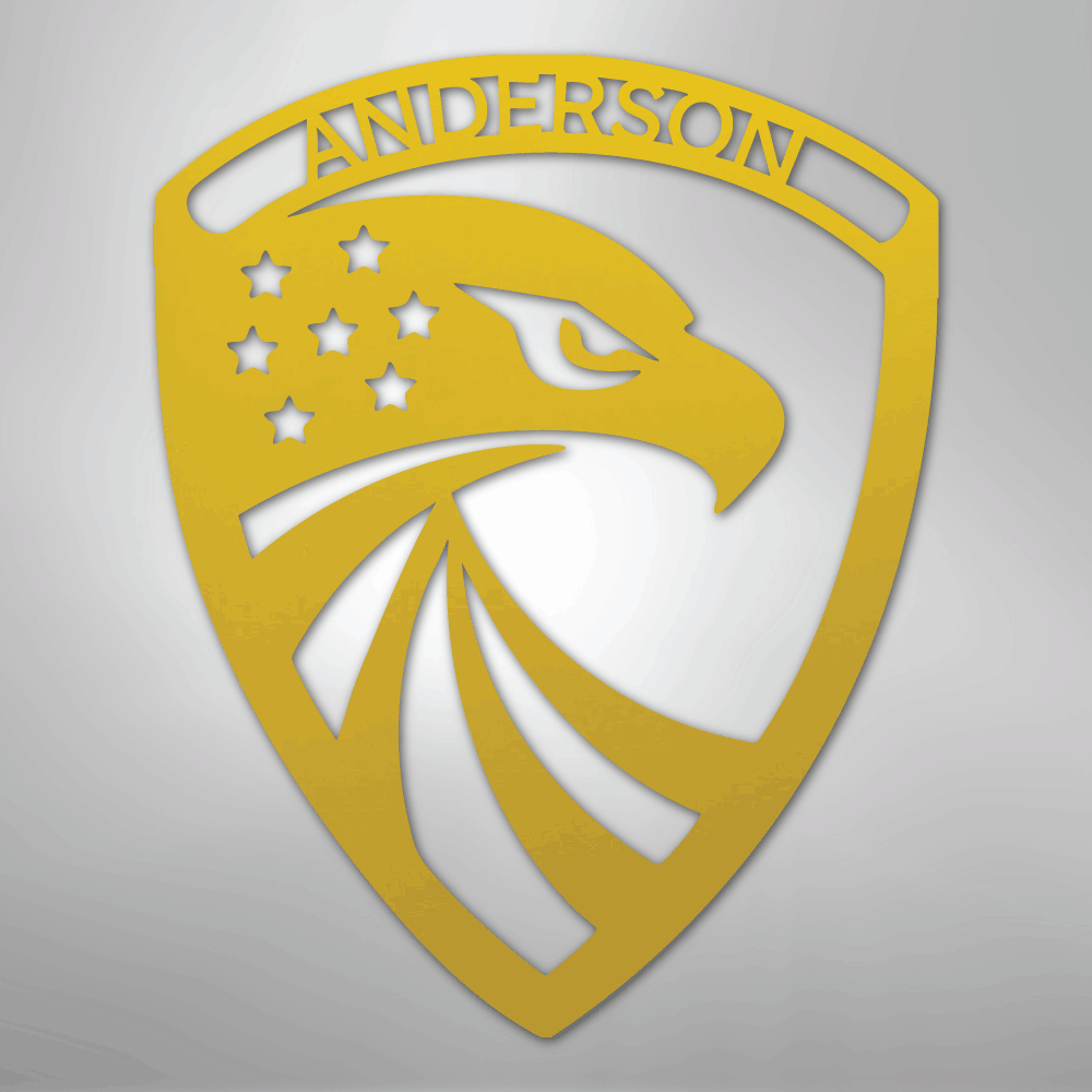 Modern Eagle Personalized Steel Metal Sign Wall ArtCustomly Gifts