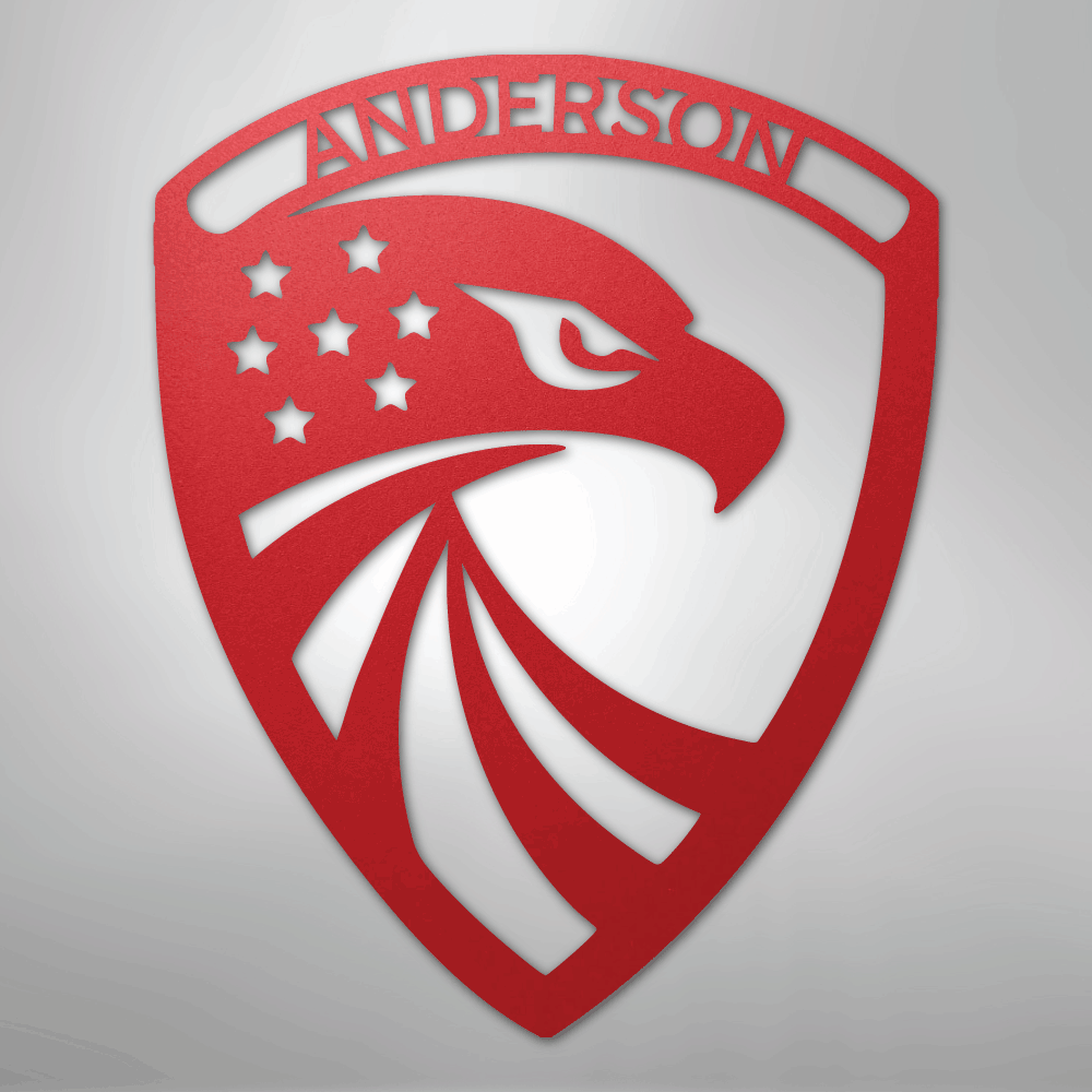 Modern Eagle Personalized Steel Metal Sign Wall ArtCustomly Gifts