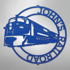 Modern Train Ring Personalized Steel Metal Sign Wall ArtCustomly Gifts