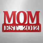 Mom Monogram Personalized Steel Metal Sign Wall ArtCustomly Gifts