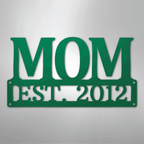 Mom Monogram Personalized Steel Metal Sign Wall ArtCustomly Gifts