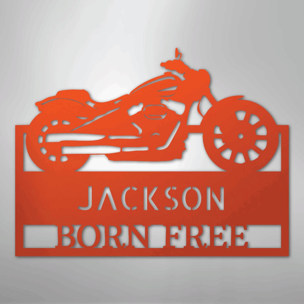 Moto Shop Personalized Steel Metal Sign Wall ArtCustomly Gifts