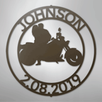 Motorcycle 10 Couple Personalized Steel Metal Sign Wall ArtCustomly Gifts