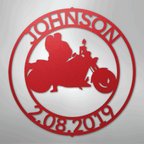 Motorcycle 10 Couple Personalized Steel Metal Sign Wall ArtCustomly Gifts