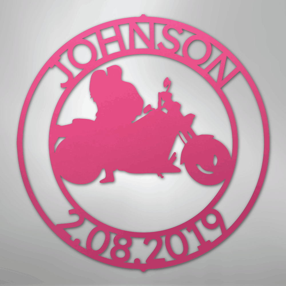 Motorcycle 10 Couple Personalized Steel Metal Sign Wall ArtCustomly Gifts