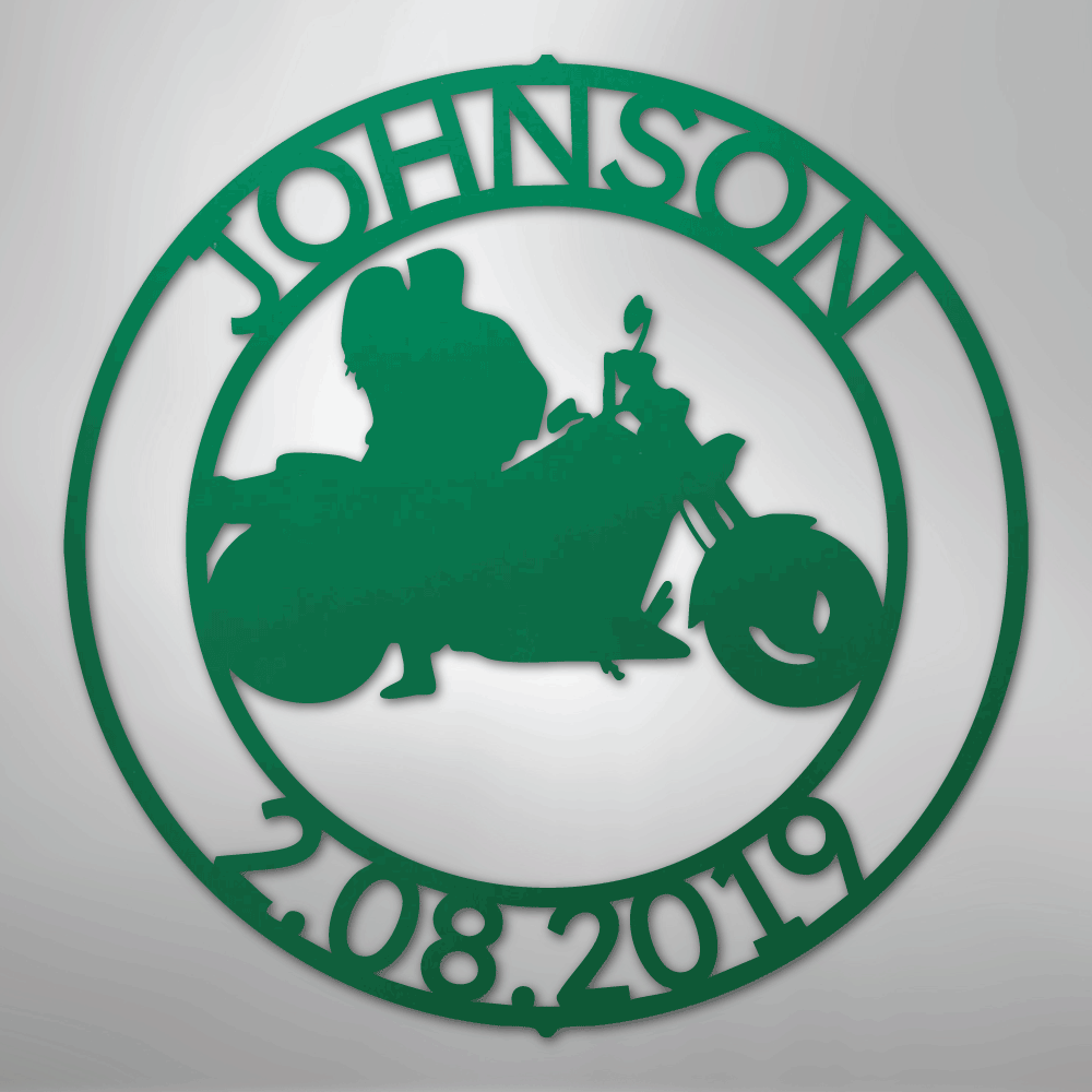 Motorcycle 10 Couple Personalized Steel Metal Sign Wall ArtCustomly Gifts