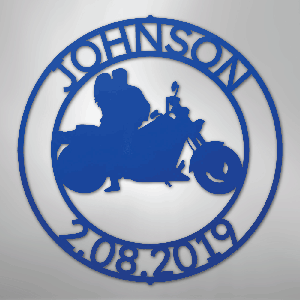 Motorcycle 10 Couple Personalized Steel Metal Sign Wall ArtCustomly Gifts