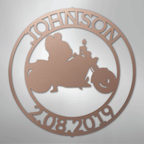 Motorcycle 10 Couple Personalized Steel Metal Sign Wall ArtCustomly Gifts