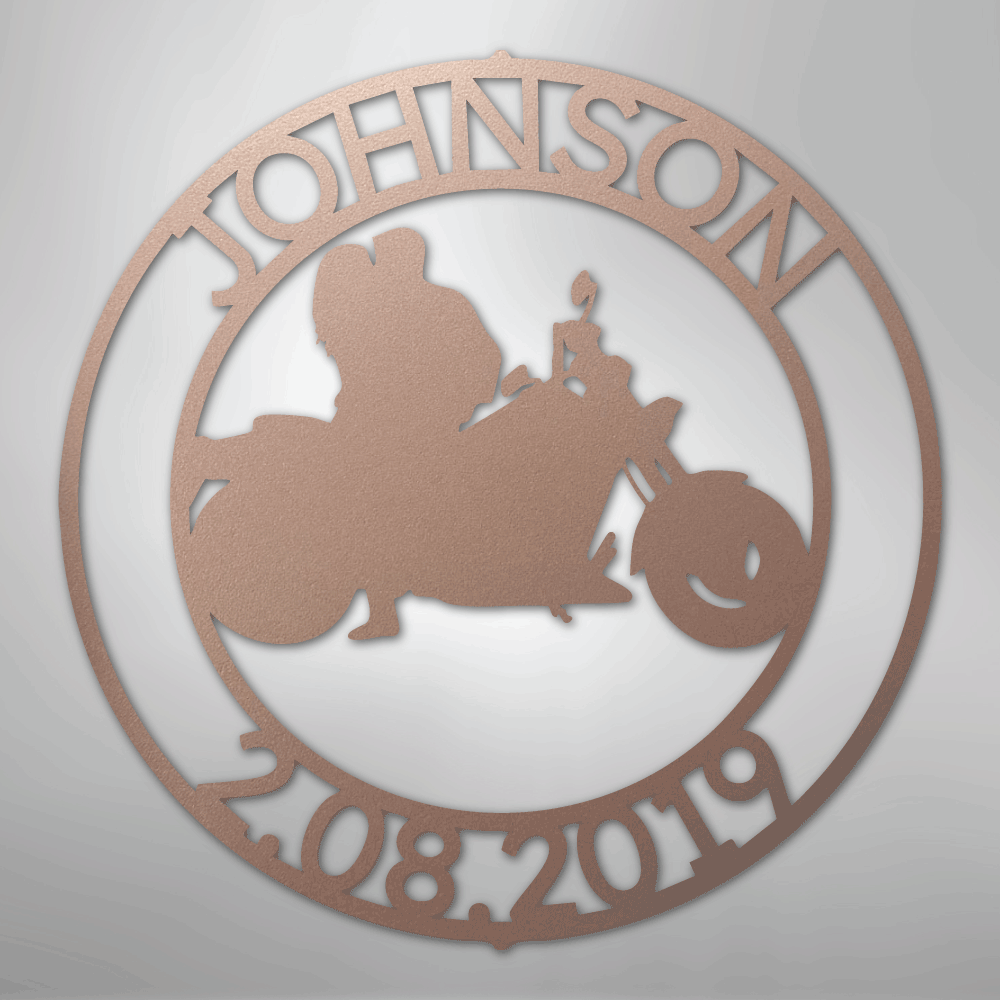 Motorcycle 10 Couple Personalized Steel Metal Sign Wall ArtCustomly Gifts