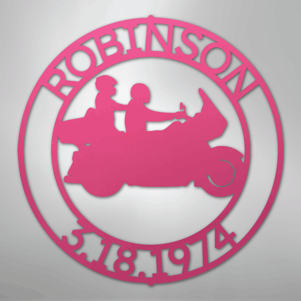 Motorcycle 11 Couple Personalized Steel Metal Sign Wall ArtCustomly Gifts