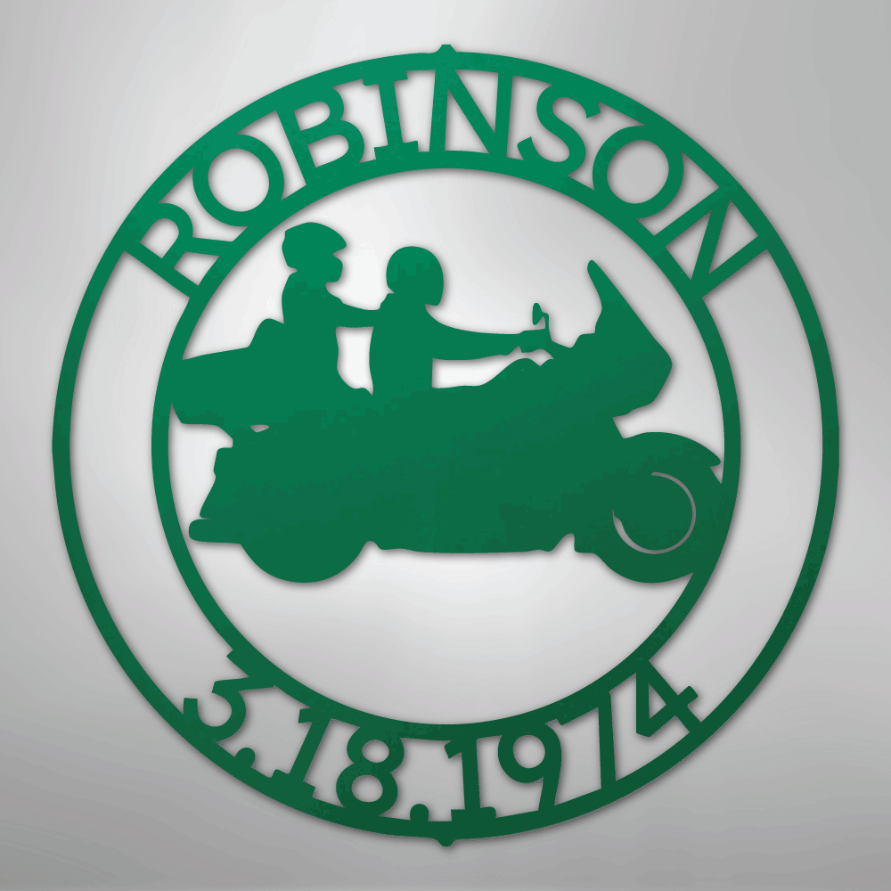 Motorcycle 11 Couple Personalized Steel Metal Sign Wall ArtCustomly Gifts