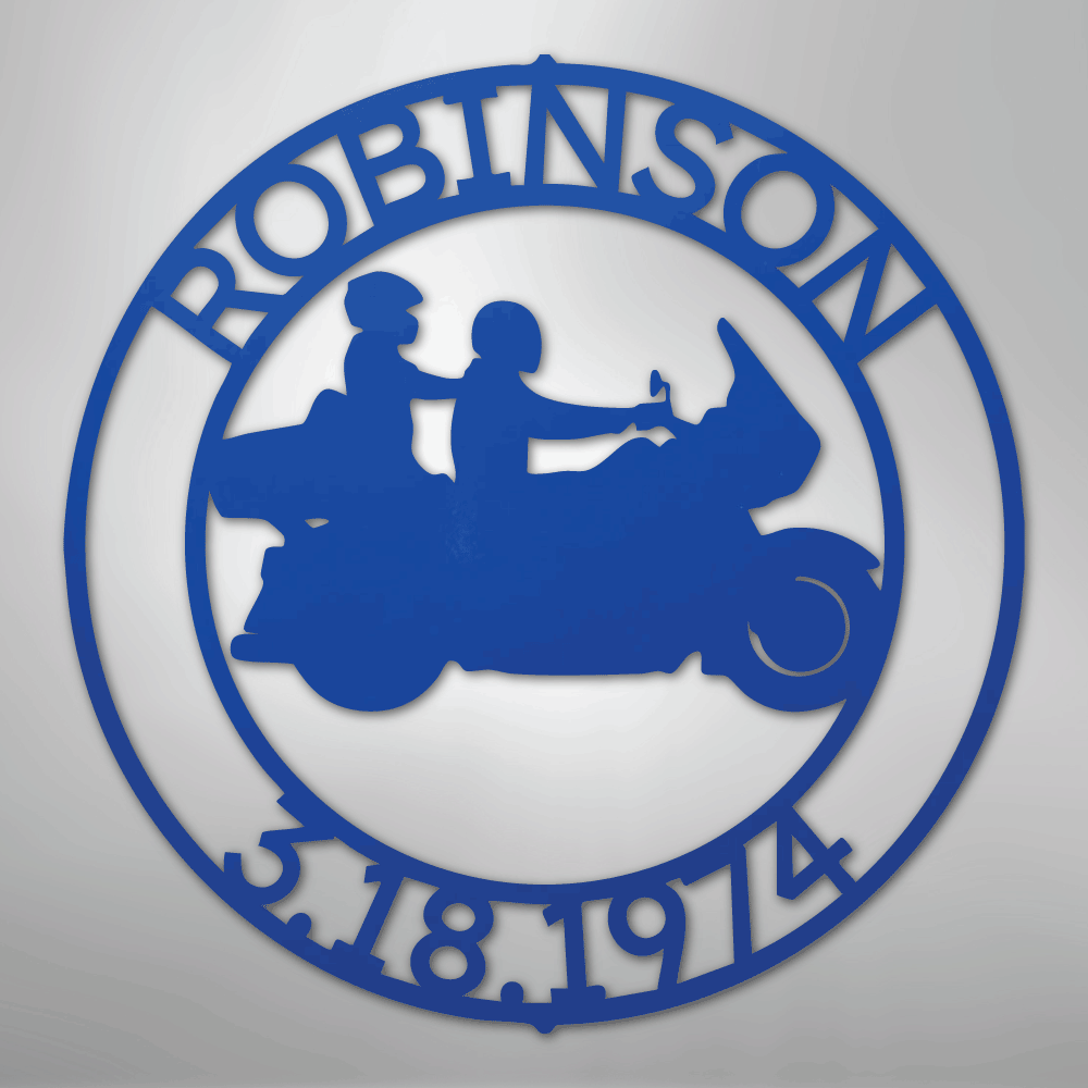 Motorcycle 11 Couple Personalized Steel Metal Sign Wall ArtCustomly Gifts