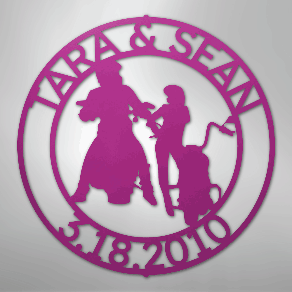 Motorcycle 12 Couple Personalized Steel Metal Sign Wall ArtCustomly Gifts