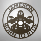 Motorcycle 5 Personalized Steel Metal Sign Wall ArtCustomly Gifts
