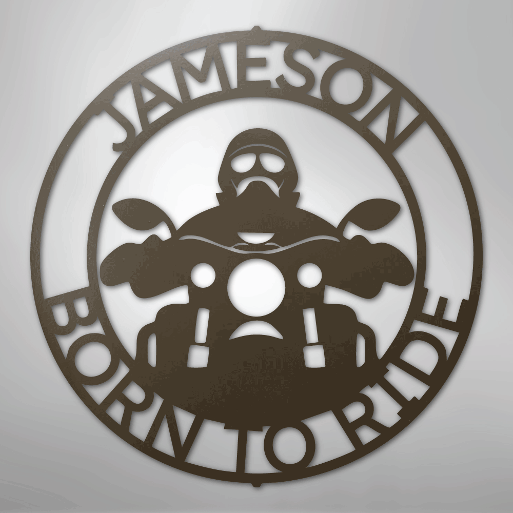 Motorcycle 5 Personalized Steel Metal Sign Wall ArtCustomly Gifts