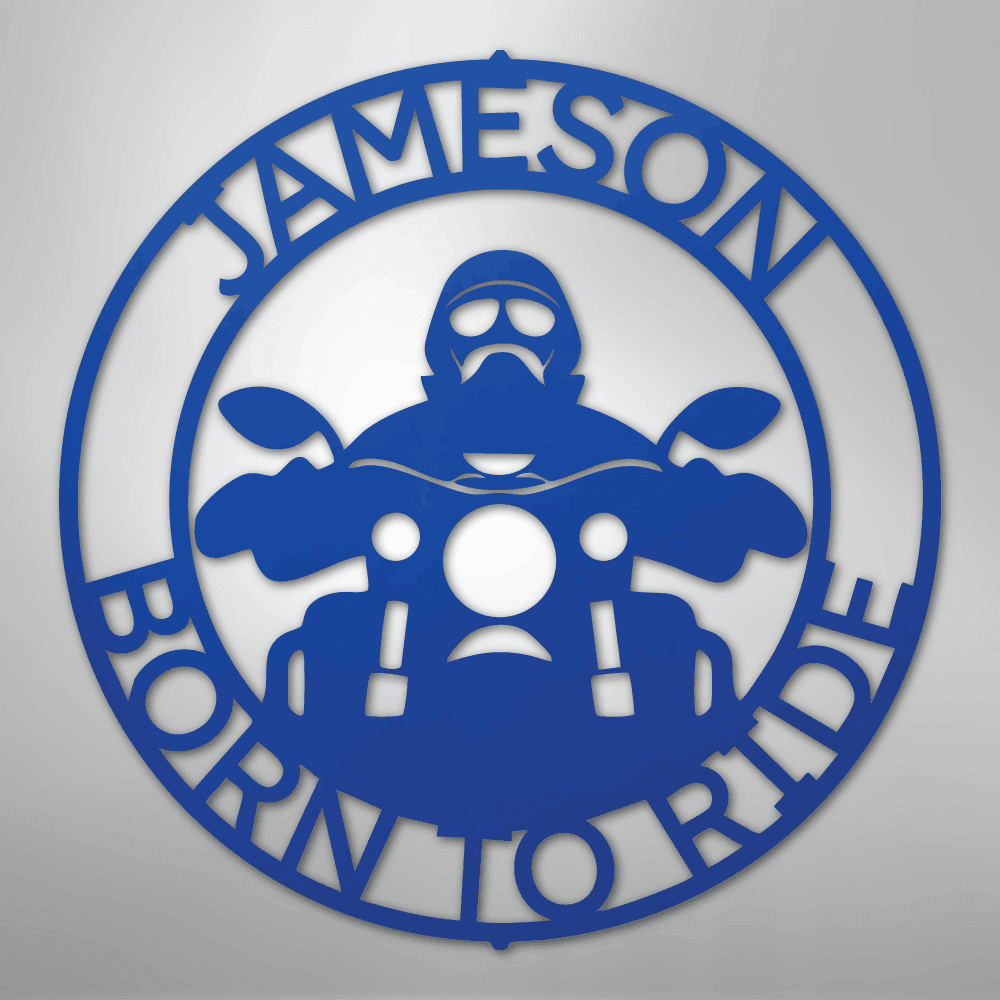 Motorcycle 5 Personalized Steel Metal Sign Wall ArtCustomly Gifts