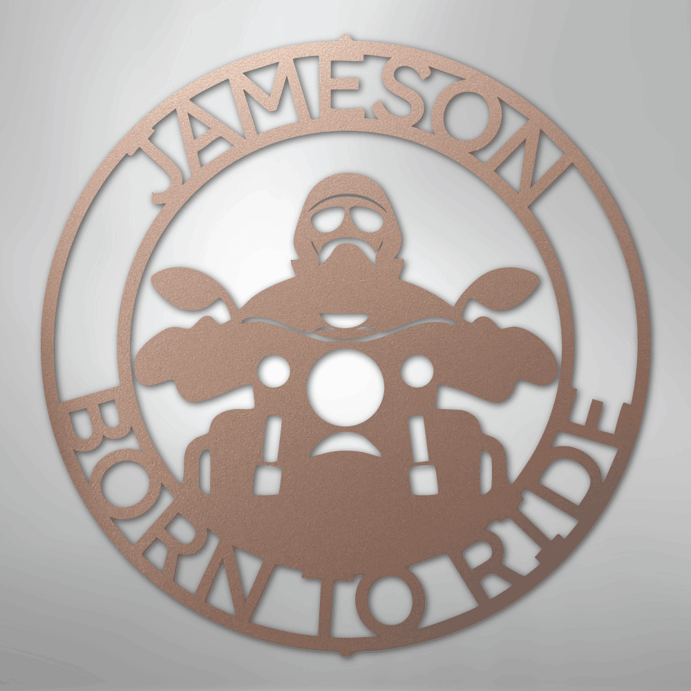 Motorcycle 5 Personalized Steel Metal Sign Wall ArtCustomly Gifts