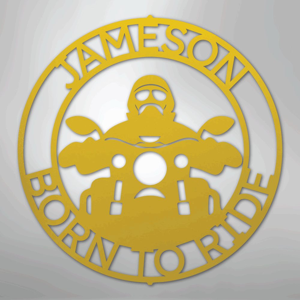 Motorcycle 5 Personalized Steel Metal Sign Wall ArtCustomly Gifts