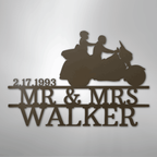 Motorcycle 6 Couple Personalized Steel Metal Sign Wall ArtCustomly Gifts