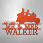 Motorcycle 6 Couple Personalized Steel Metal Sign Wall ArtCustomly Gifts
