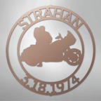 Motorcycle 9 Couple Personalized Steel Metal Sign Wall ArtCustomly Gifts