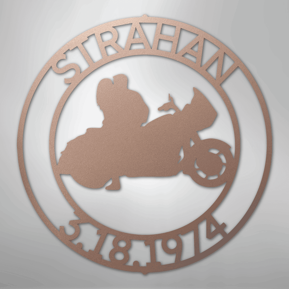 Motorcycle 9 Couple Personalized Steel Metal Sign Wall ArtCustomly Gifts