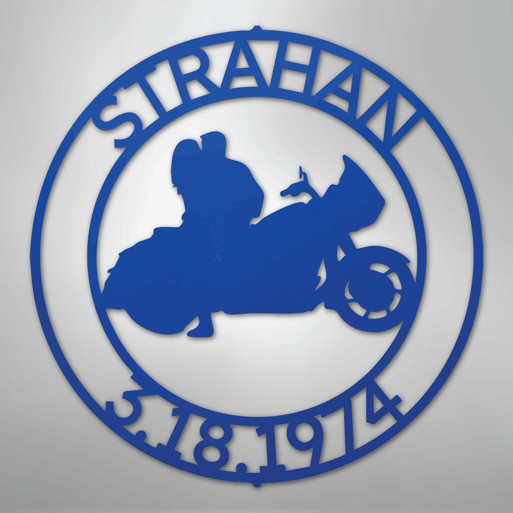 Motorcycle 9 Couple Personalized Steel Metal Sign Wall ArtCustomly Gifts