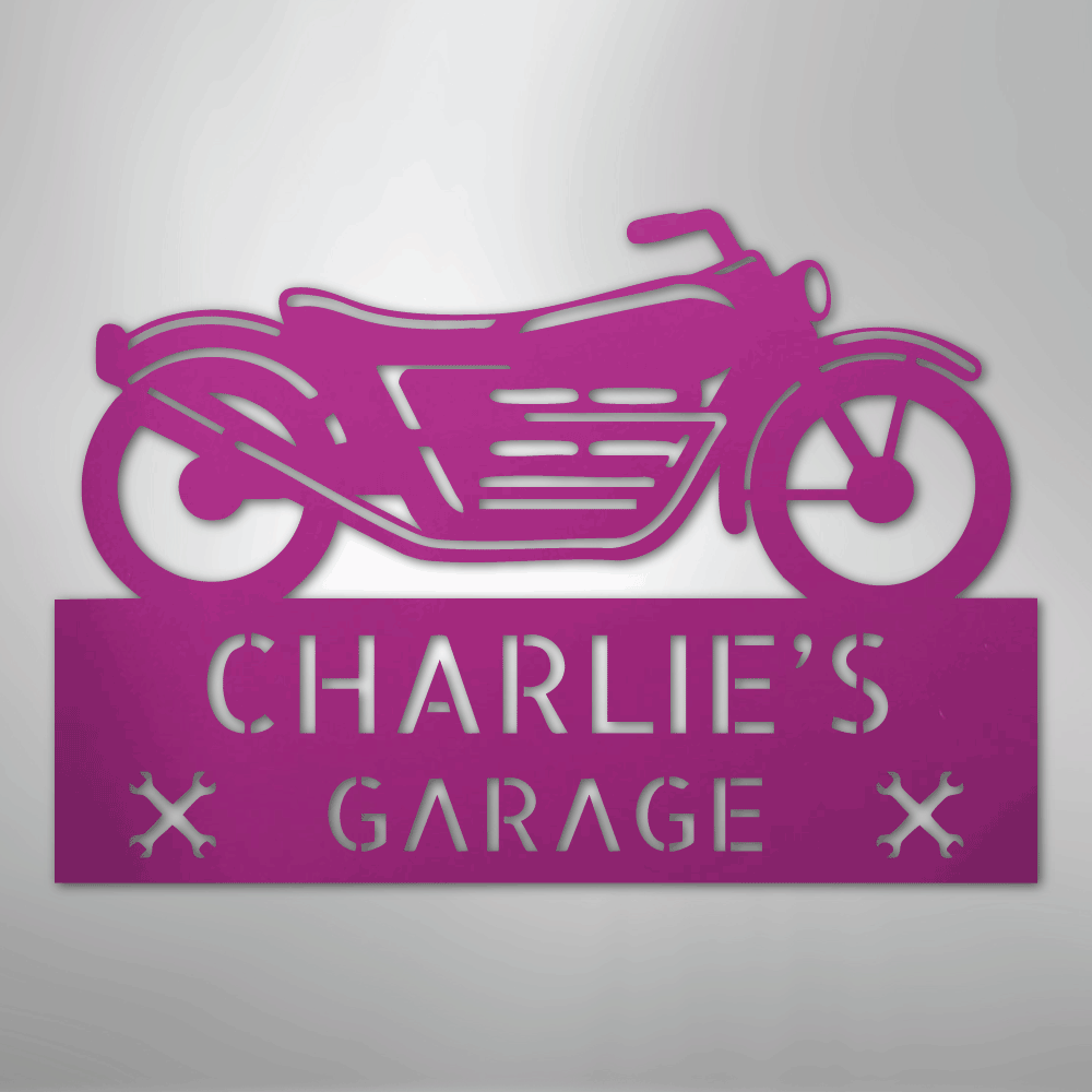 Motorcycle Adventure Personalized Steel Metal Sign Wall ArtCustomly Gifts