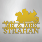 Motorcycle Couple 1 Personalized Steel Metal Sign Wall ArtCustomly Gifts