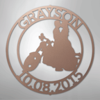 Motorcycle Couple Personalized Steel Metal Sign Wall ArtCustomly Gifts