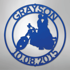 Motorcycle Couple Personalized Steel Metal Sign Wall ArtCustomly Gifts