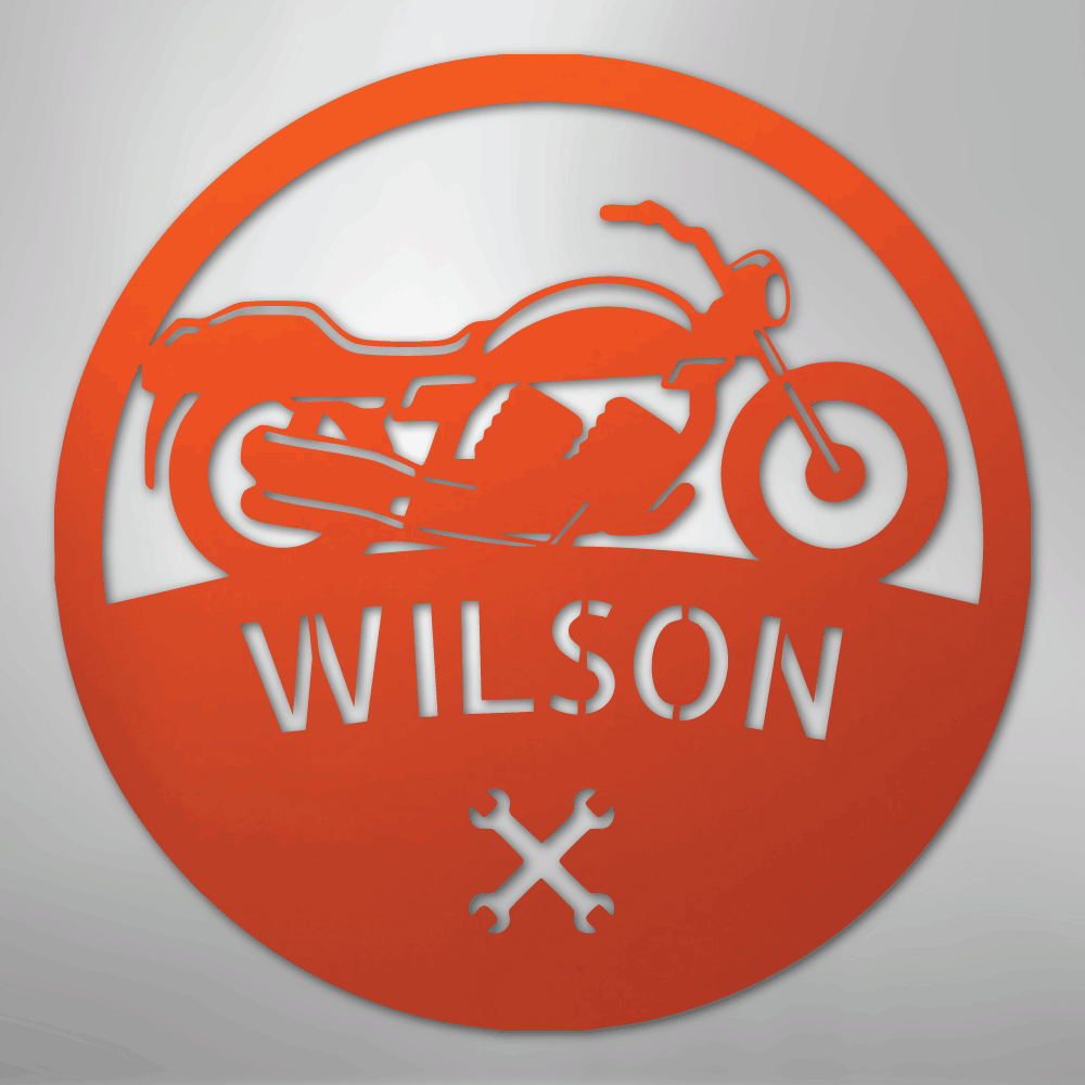 Motorcycle Master Personalized Steel Metal Sign Wall ArtCustomly Gifts