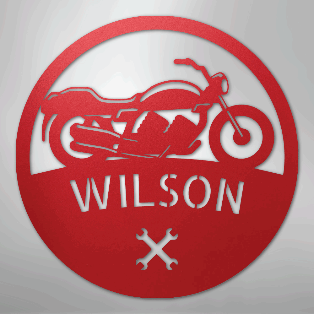 Motorcycle Master Personalized Steel Metal Sign Wall ArtCustomly Gifts
