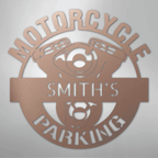 Motorcycle Parking Personalized Name Steel Metal Sign Wall ArtCustomly Gifts