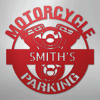 Motorcycle Parking Personalized Name Steel Metal Sign Wall ArtCustomly Gifts
