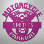 Motorcycle Parking Personalized Name Steel Metal Sign Wall ArtCustomly Gifts