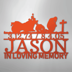 Motorcycle Remembrance Personalized Steel Metal Sign Wall ArtCustomly Gifts