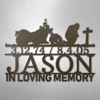 Motorcycle Remembrance Personalized Steel Metal Sign Wall ArtCustomly Gifts