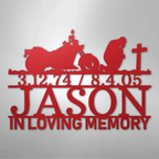 Motorcycle Remembrance Personalized Steel Metal Sign Wall ArtCustomly Gifts
