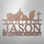 Motorcycle Remembrance Personalized Steel Metal Sign Wall ArtCustomly Gifts