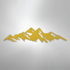Mountain Ridge - Steel Metal Sign Wall ArtCustomly Gifts