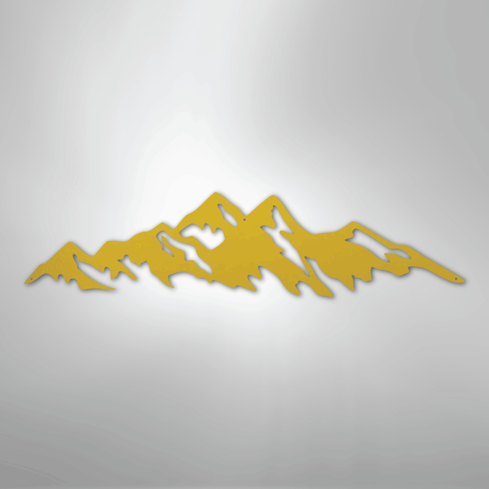 Mountain Ridge - Steel Metal Sign Wall ArtCustomly Gifts