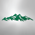 Mountain Ridge - Steel Metal Sign Wall ArtCustomly Gifts