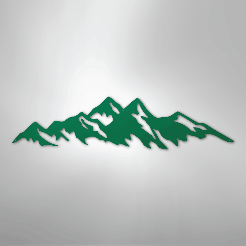 Mountain Ridge - Steel Metal Sign Wall ArtCustomly Gifts