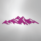 Mountain Ridge - Steel Metal Sign Wall ArtCustomly Gifts