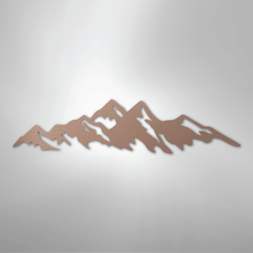 Mountain Ridge - Steel Metal Sign Wall ArtCustomly Gifts