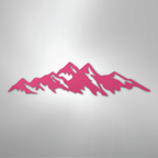 Mountain Ridge - Steel Metal Sign Wall ArtCustomly Gifts