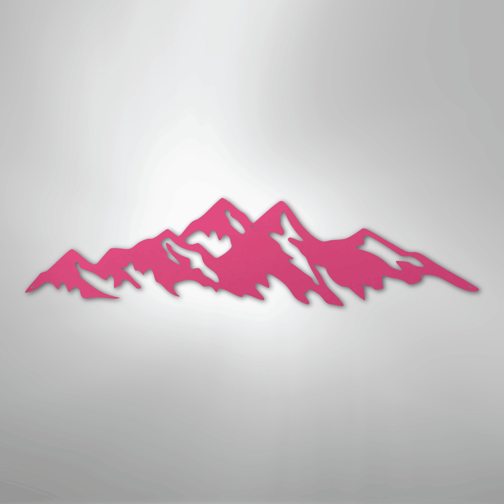 Mountain Ridge - Steel Metal Sign Wall ArtCustomly Gifts